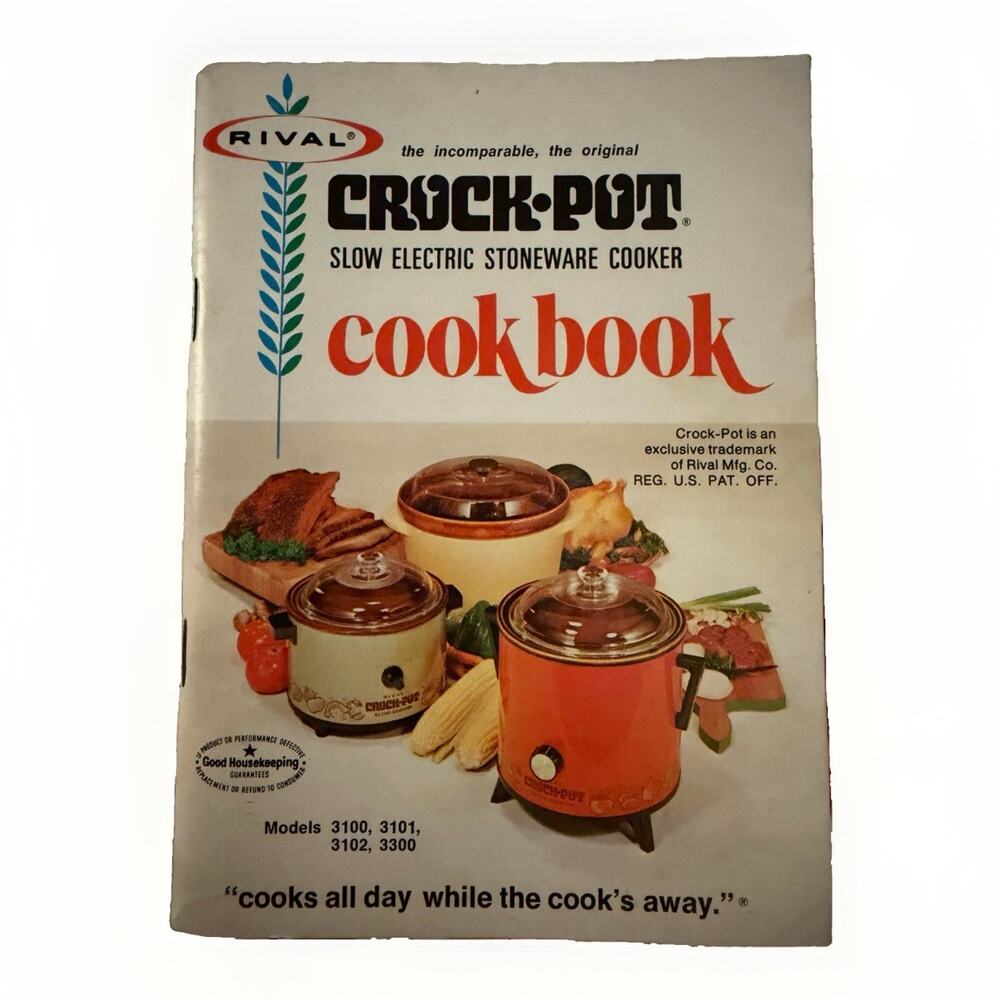 Rival Original Crock Pot Slow Electric Stoneware Cooker Cookbook Pamphlet 1970s